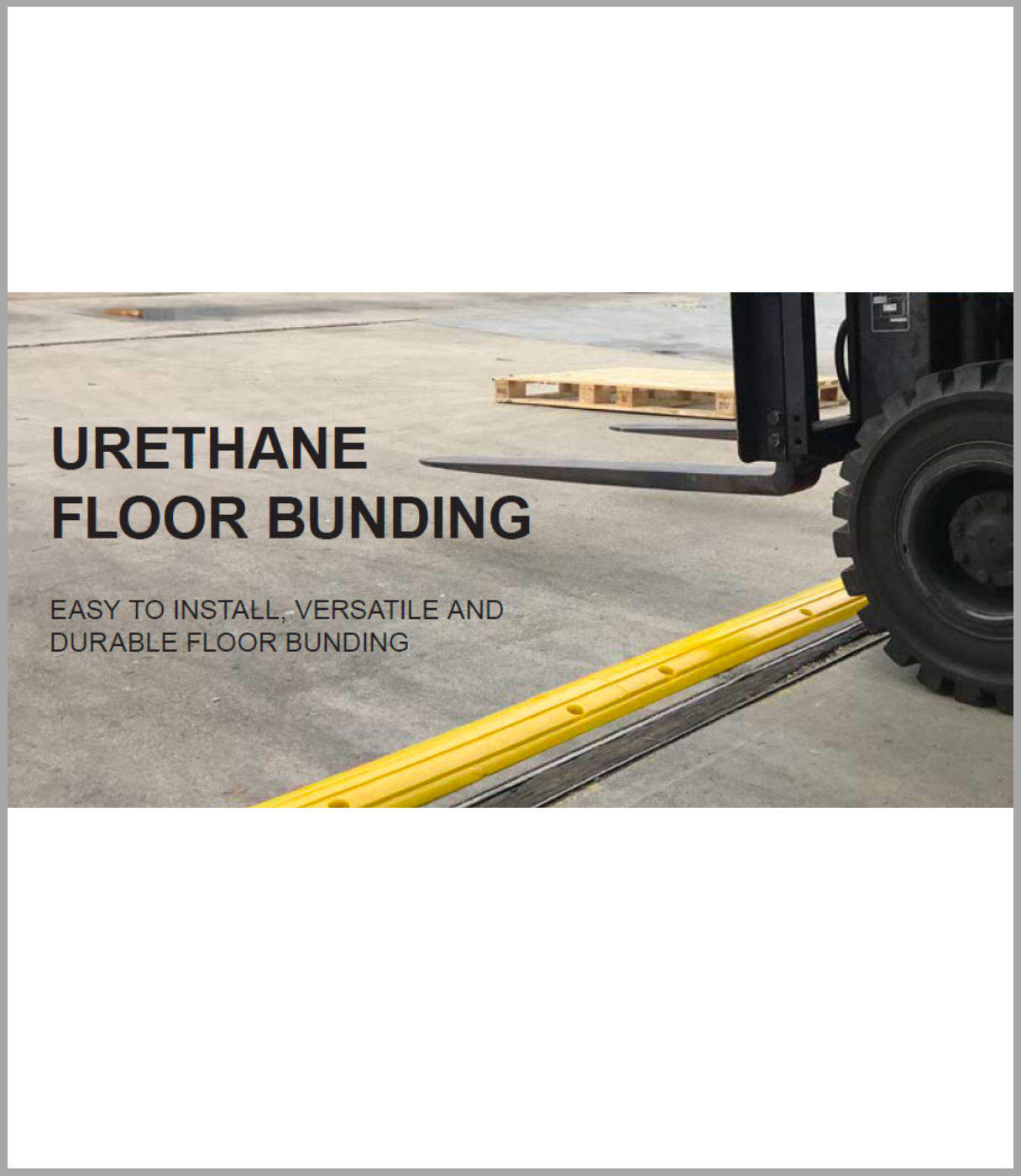 Urethane Floor Bunding YELLOW